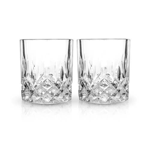 Viski Admiral Crystal Rocks Glasses