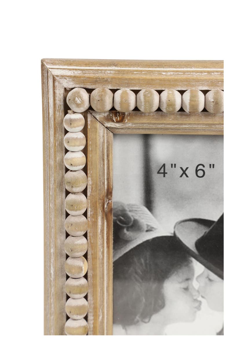 Farmhouse 4" x 6" Tri-Fold Picture Frame, Alternate, color, BROWN