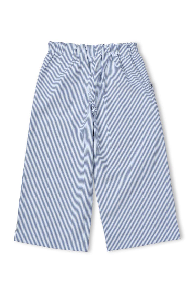 Florence Eiseman Stripe Button Front Pants, Alternate, color, Blue Seersucker