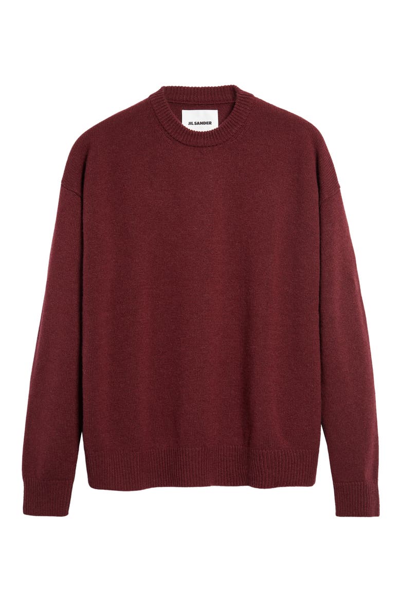Cashmere Crewneck Sweater, Alternate, color, GRAPE