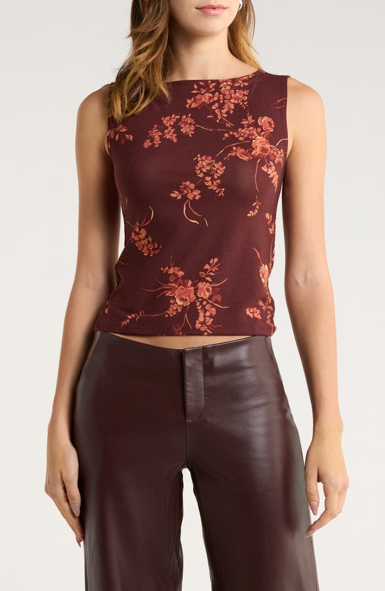 Reformation Dusk Sleeveless Knit Crop Top, Main, color, Lydia