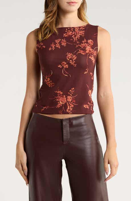 Dusk Sleeveless Knit Crop Top
