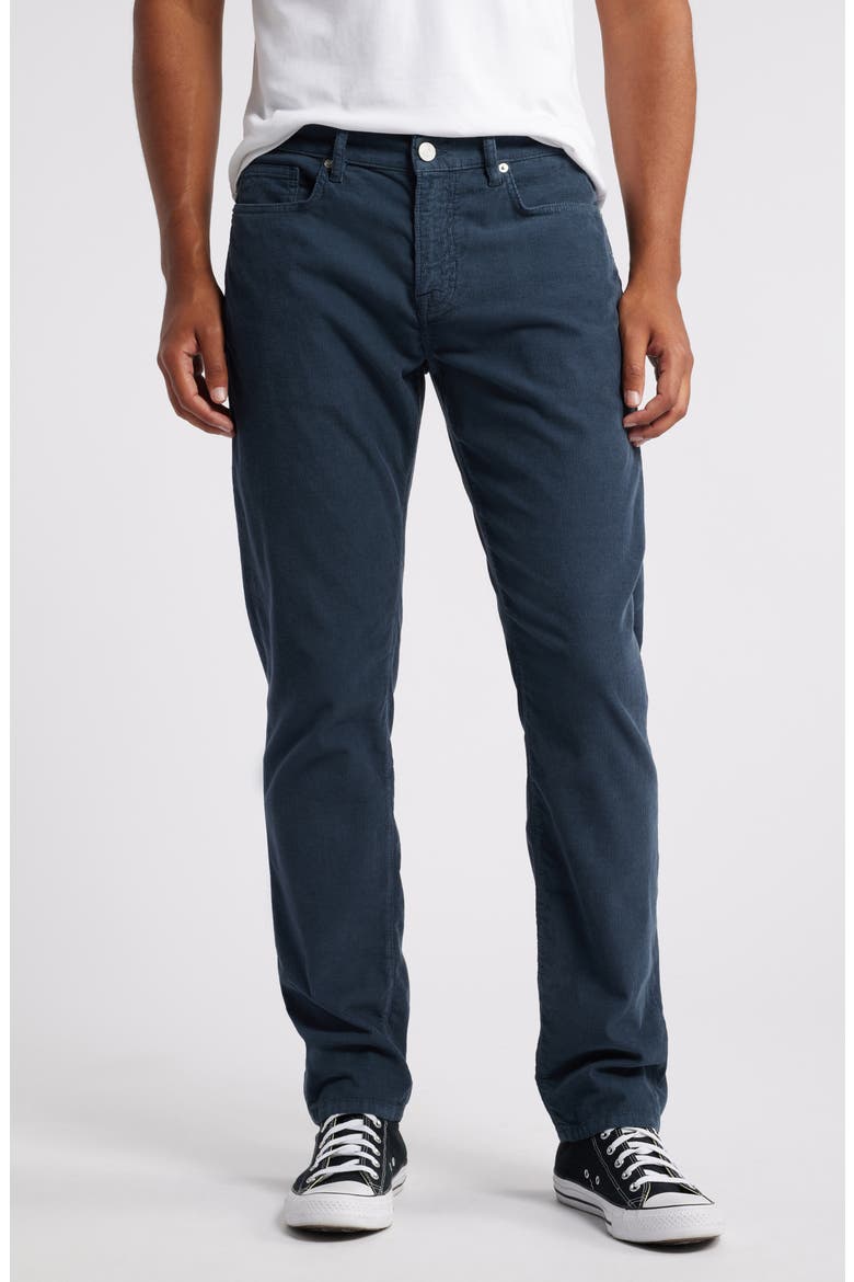 L'Homme Corduroy Slim Jeans, Main, color, SLATE BLUE