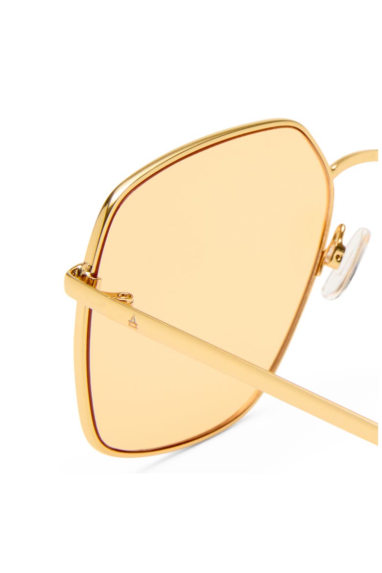 Altair 61mm Aviator Sunglasses, Alternate, color, GOLD / CLEAR / AMBER TINT