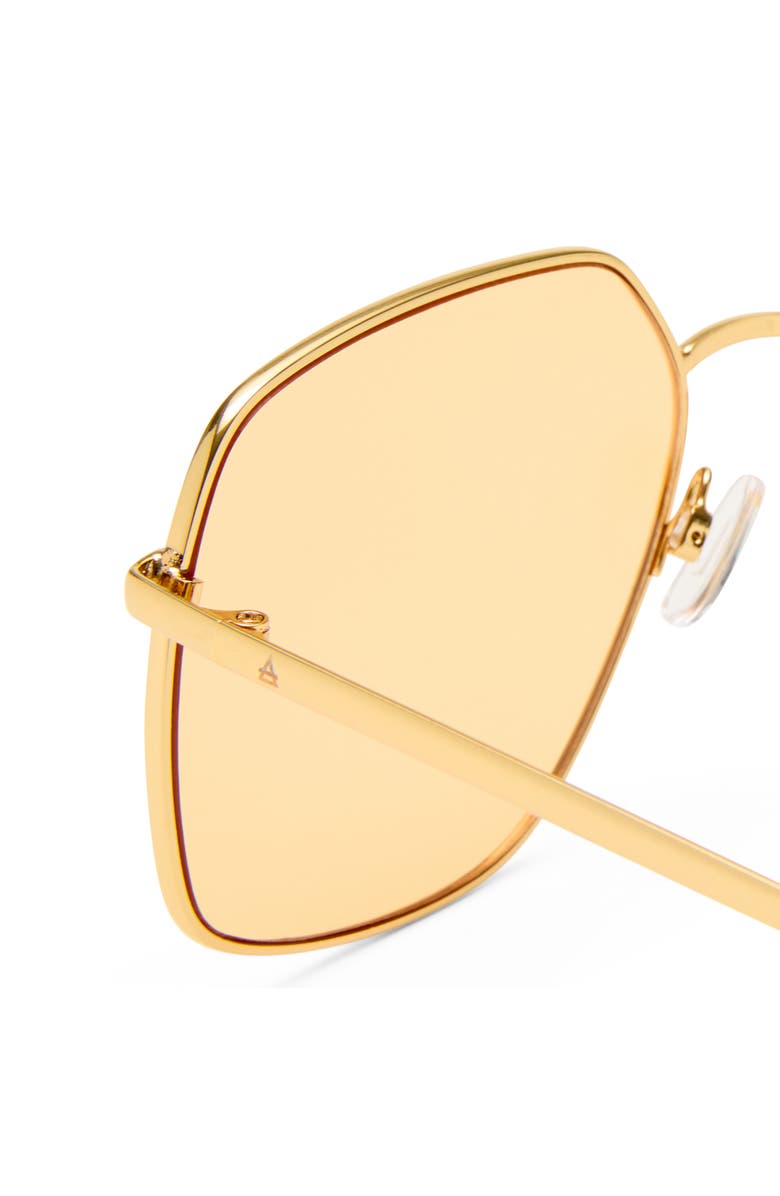 AIRE Altair 61mm Aviator Sunglasses, Alternate, color, Gold / Clear / Amber Tint