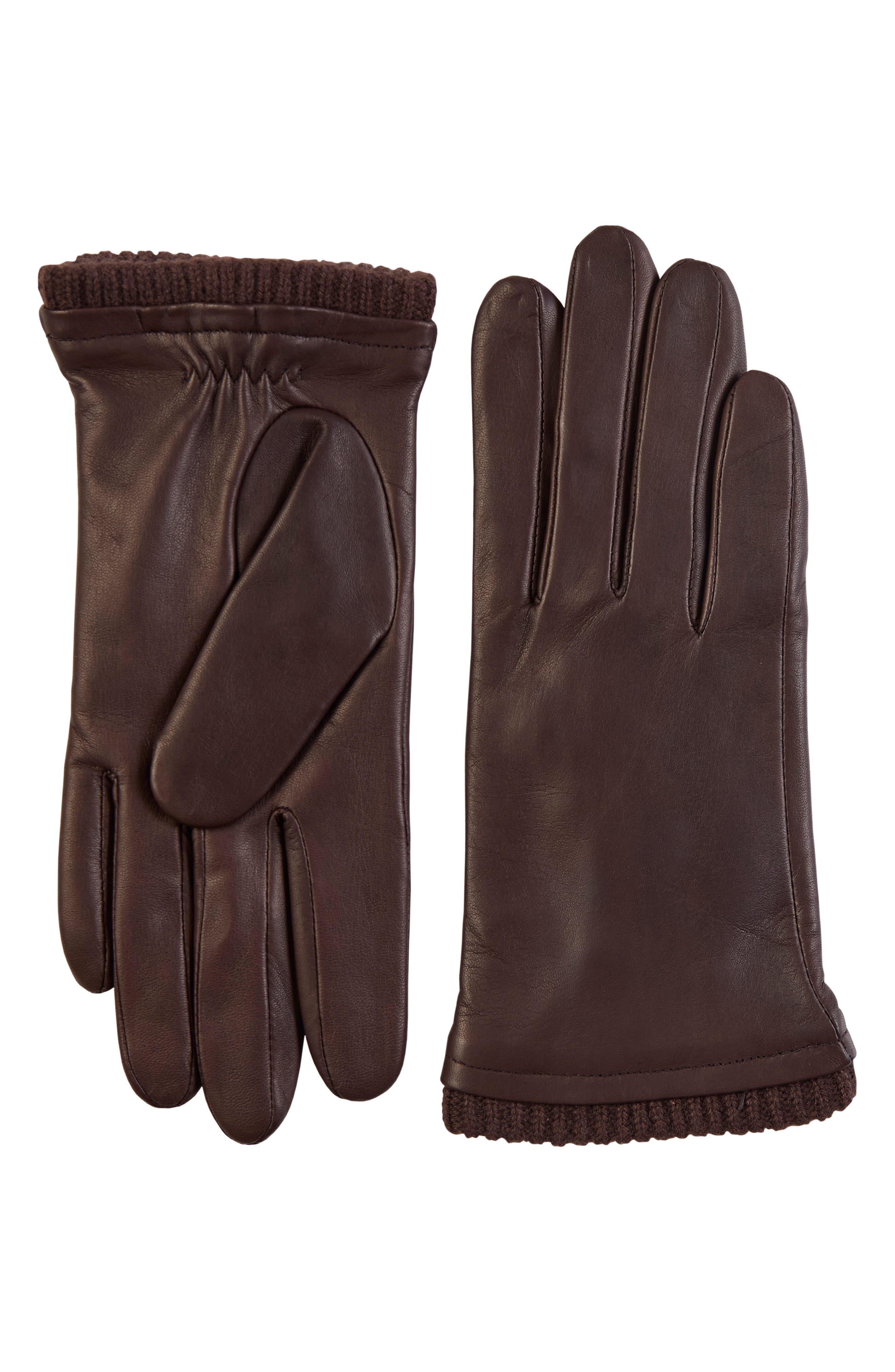Vince Cashmere Lined Leather Gloves