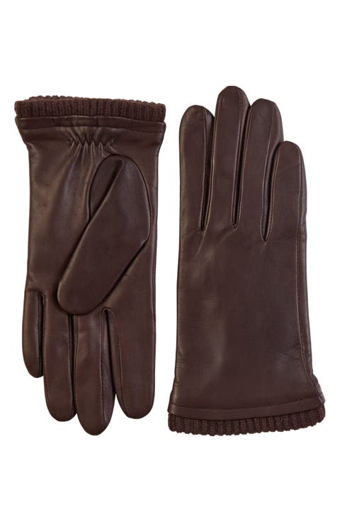 Cashmere Lined Leather Gloves