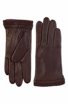 Vince Cashmere Lined Leather Gloves