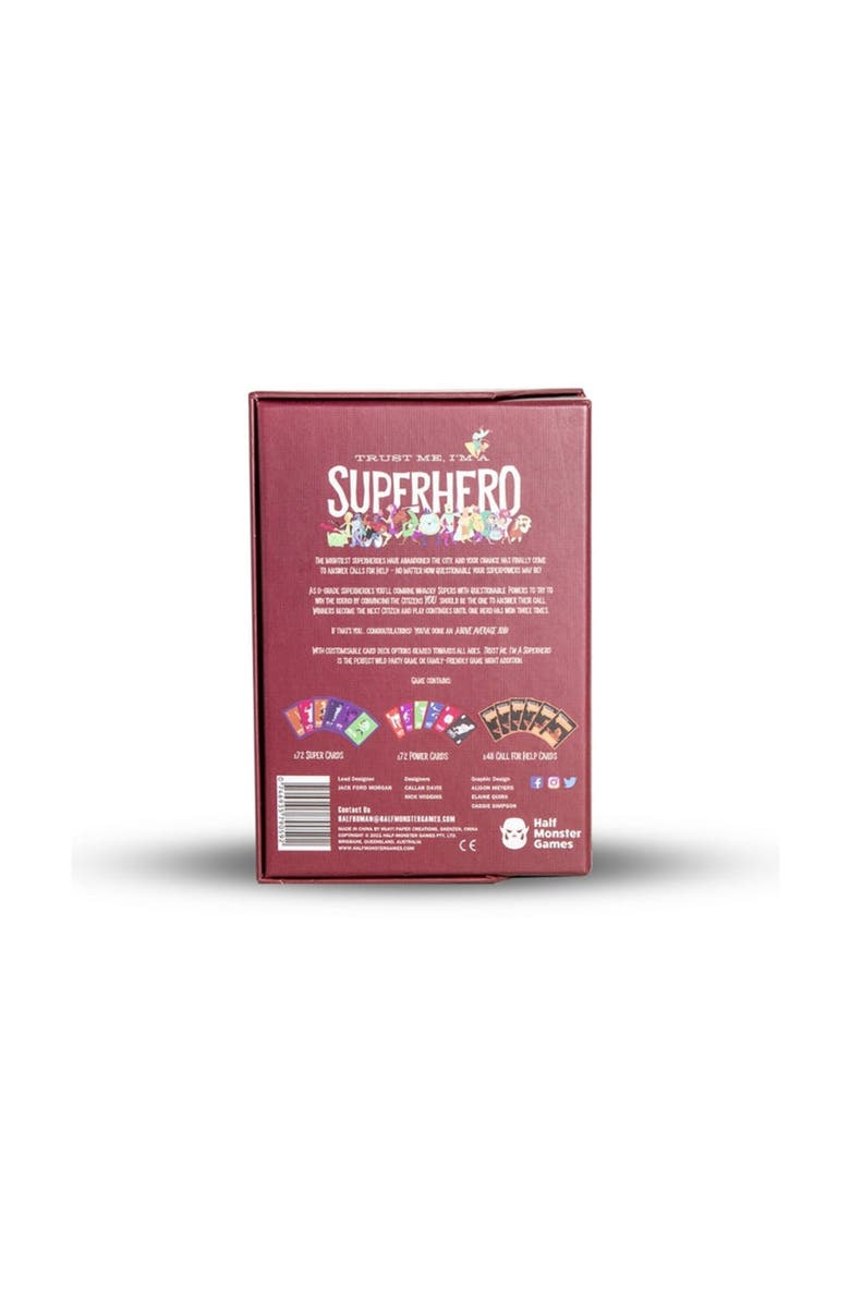 Half-Monster Games Trust Me I'M A Superhero Fun Debating Card Game. Halfmonster Games, Alternate, color, 