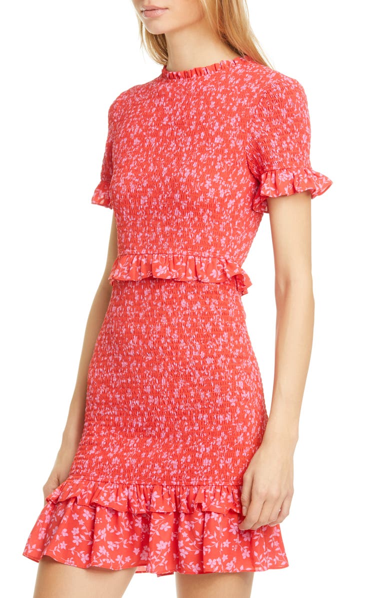 LIKELY Faye Floral Smocked Dress, Alternate, color, 