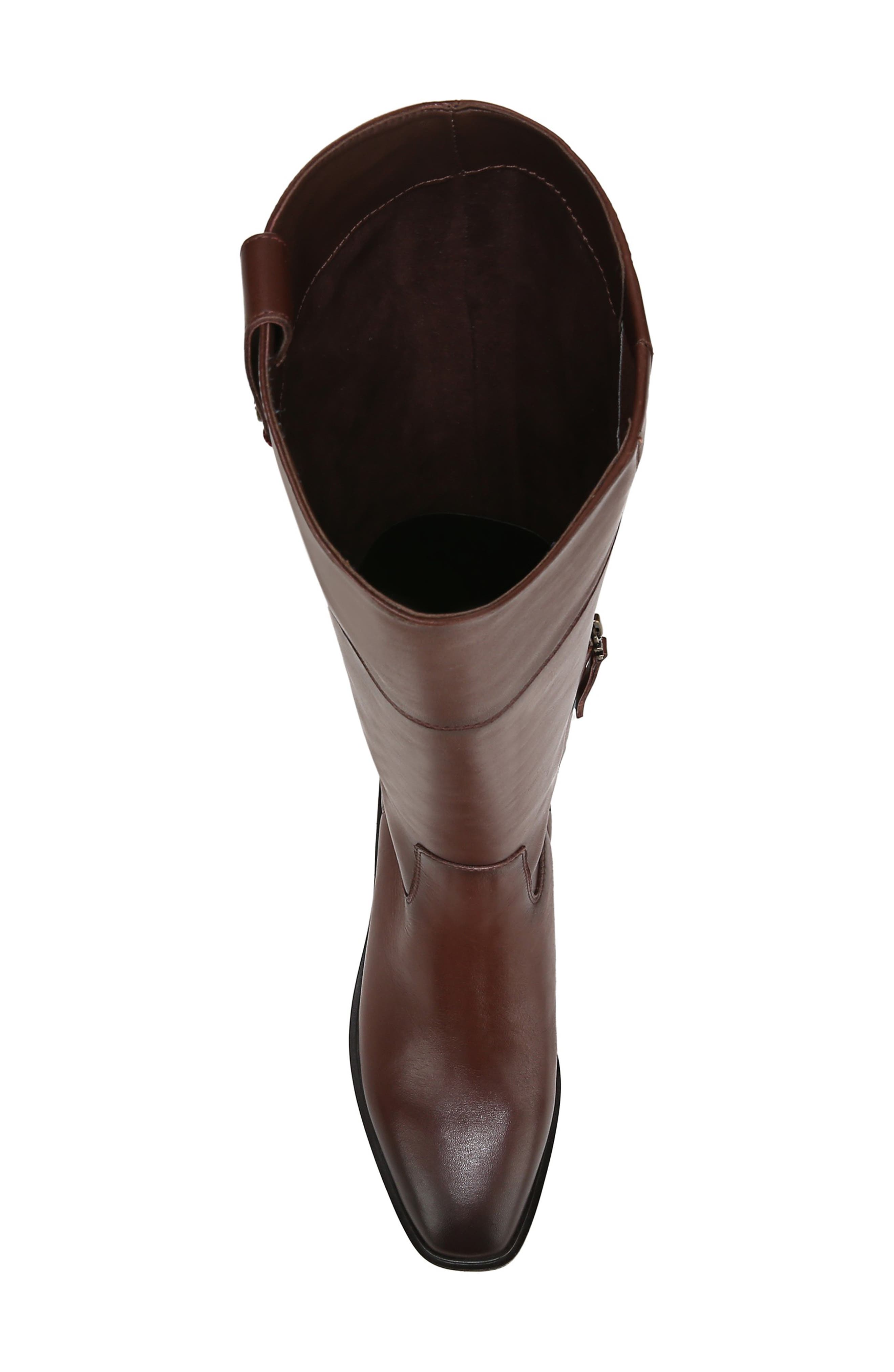 Drina Leather Knee High Boot, Alternate, color, BROWN