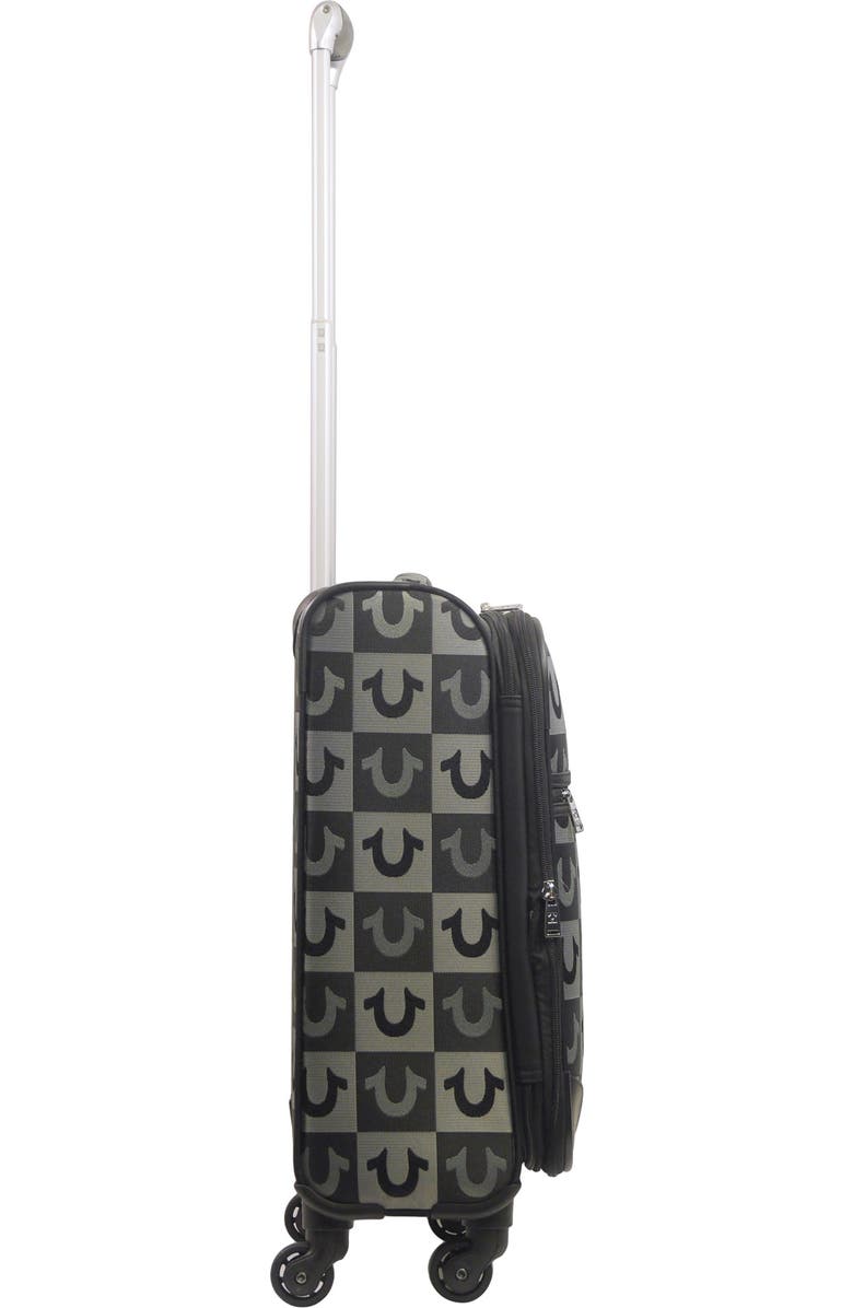 True Religion Soft Sided 23" Expandable, checkered Spinner Luggage, Alternate, color,