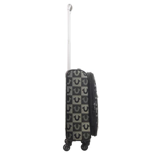 True Religion Soft Sided 23" Expandable, Checkered Spinner Luggage