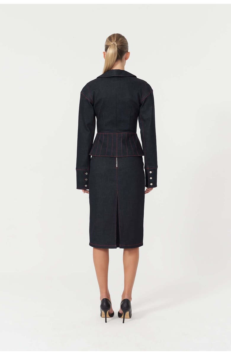 Jendue Davidson Pencil Skirt, Alternate, color, Deep Blue