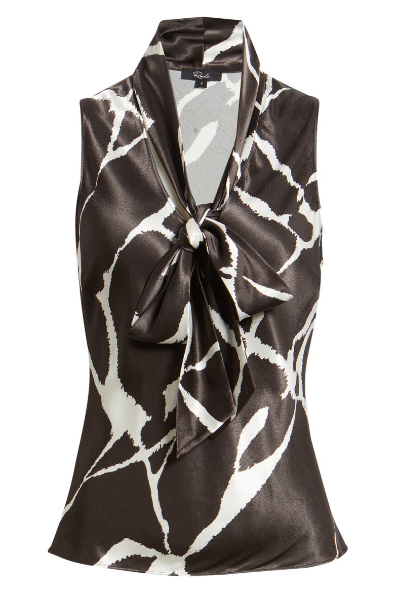 Poppy Tie Neck Sleeveless Top, Alternate, color, RIFT