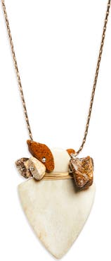 Isabel Marant Long Bone Pendant Necklace
