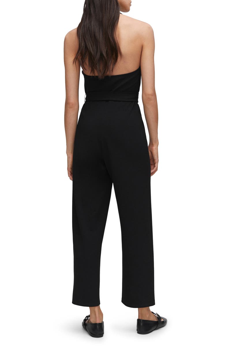 MANGO Halter Neck Jumpsuit, Alternate, color,