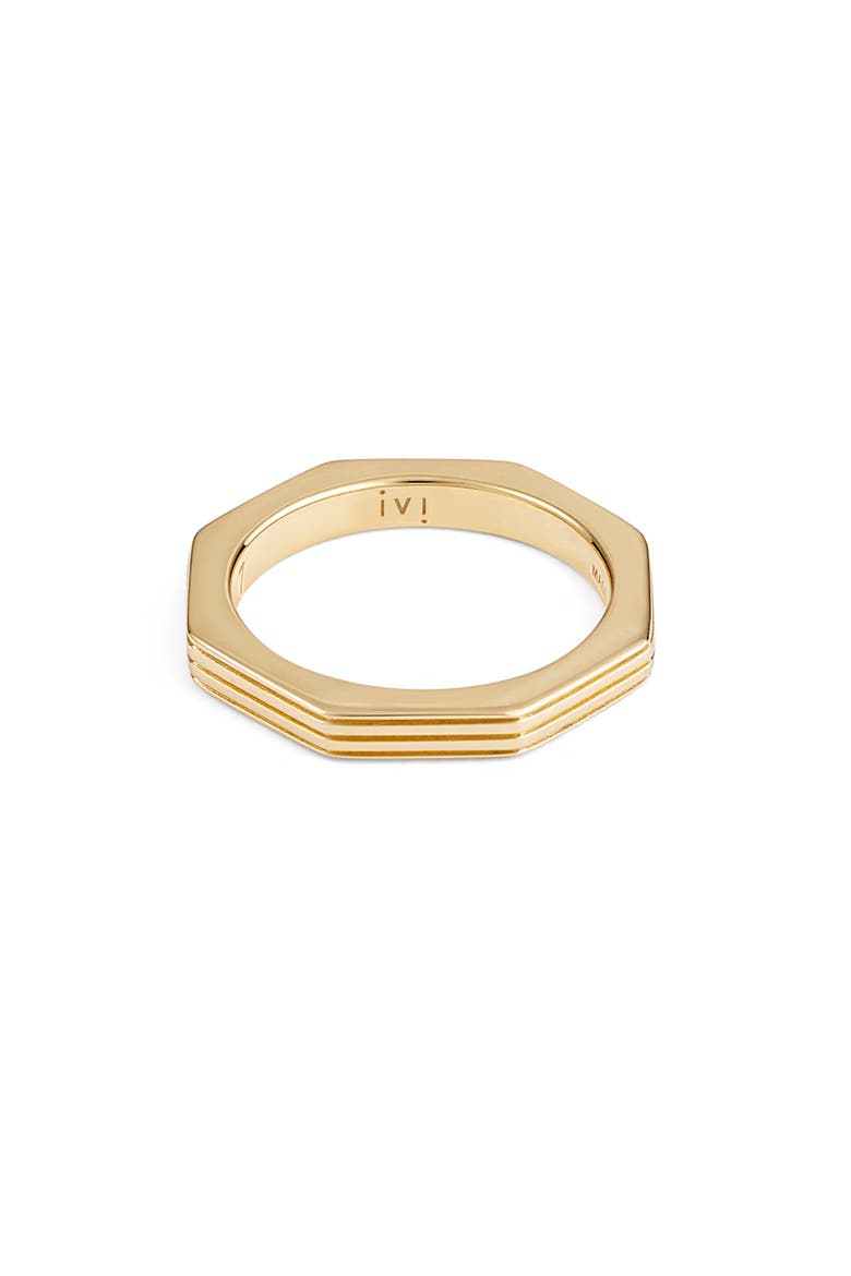 Slim Octagon Band Ring, Alternate, color, YELLOW GOLD