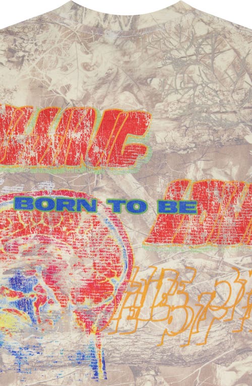 Rolling Loud Sketch Camo Graphic T-shirt In Multi