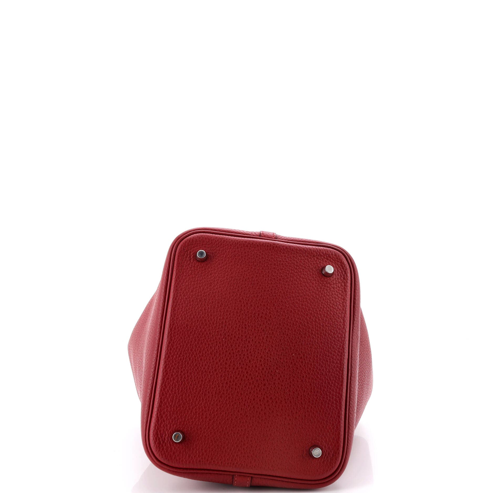 Pre-Owned Hermes Picotin Lock Bag Clemence MM, Alternate, color, Rouge Grenat