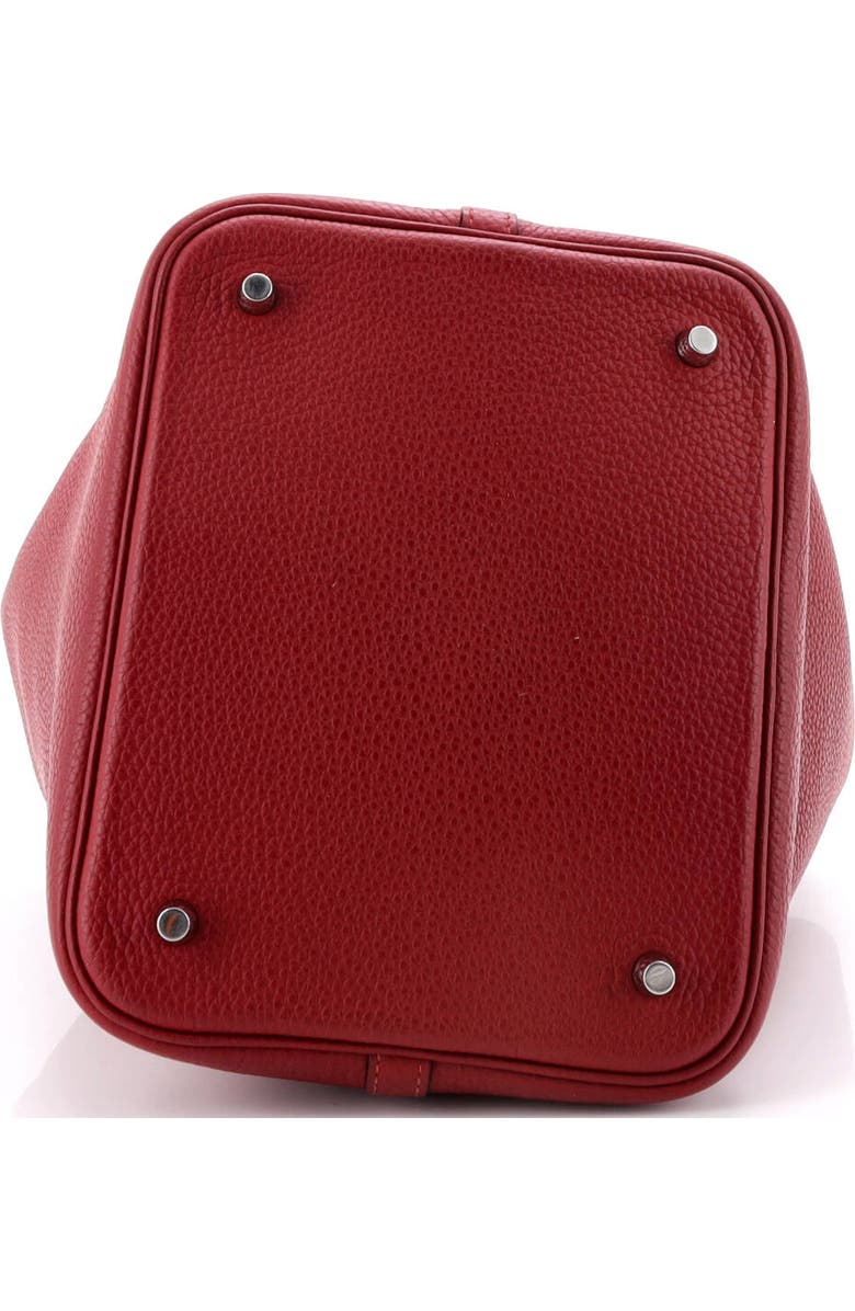 Pre-Owned Hermes Picotin Lock Bag Clemence MM, Alternate, color, Rouge Grenat