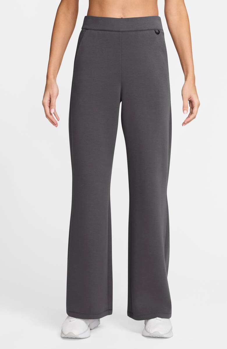 Nike 24.7 ImpossiblySoft Dri-FIT High-Waisted Loose Flared Pants, Main, color, Thunder Grey/ Dark Shadow