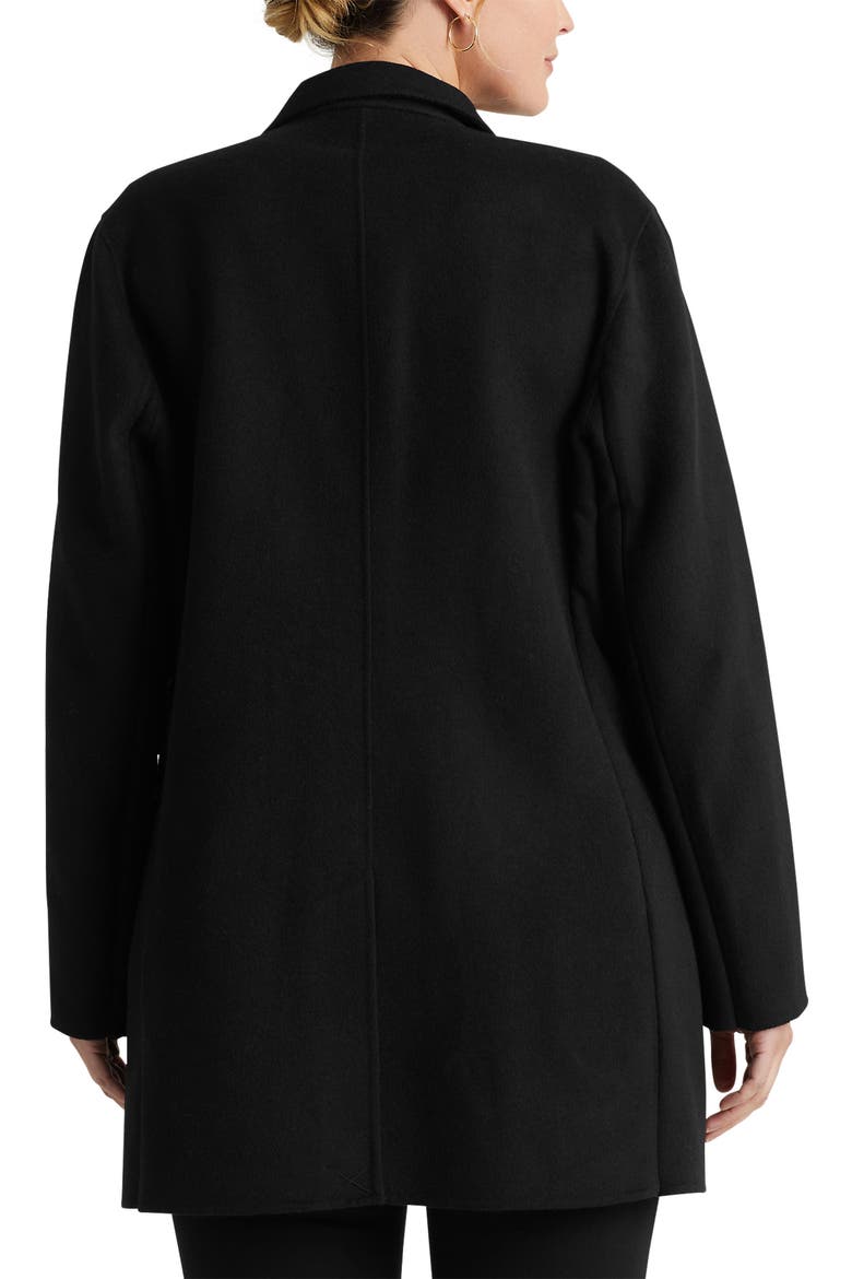 Double Face Wool Blend Jacket, Alternate, color, BLACK