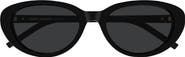 Saint Laurent 55mm Round Sunglasses