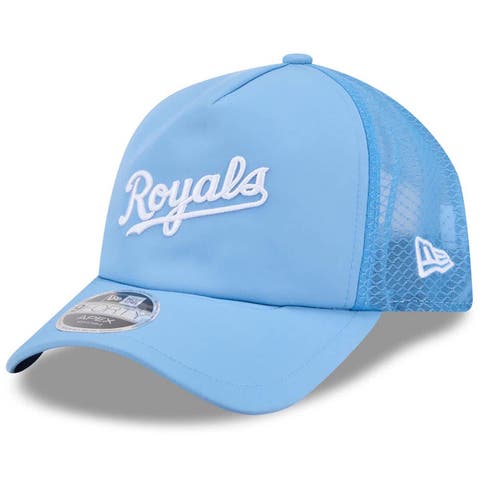 Men's New Era Light Blue Kansas City Royals 2026 Batting Practice Alternate Apex 9FORTY Adjustable Hat