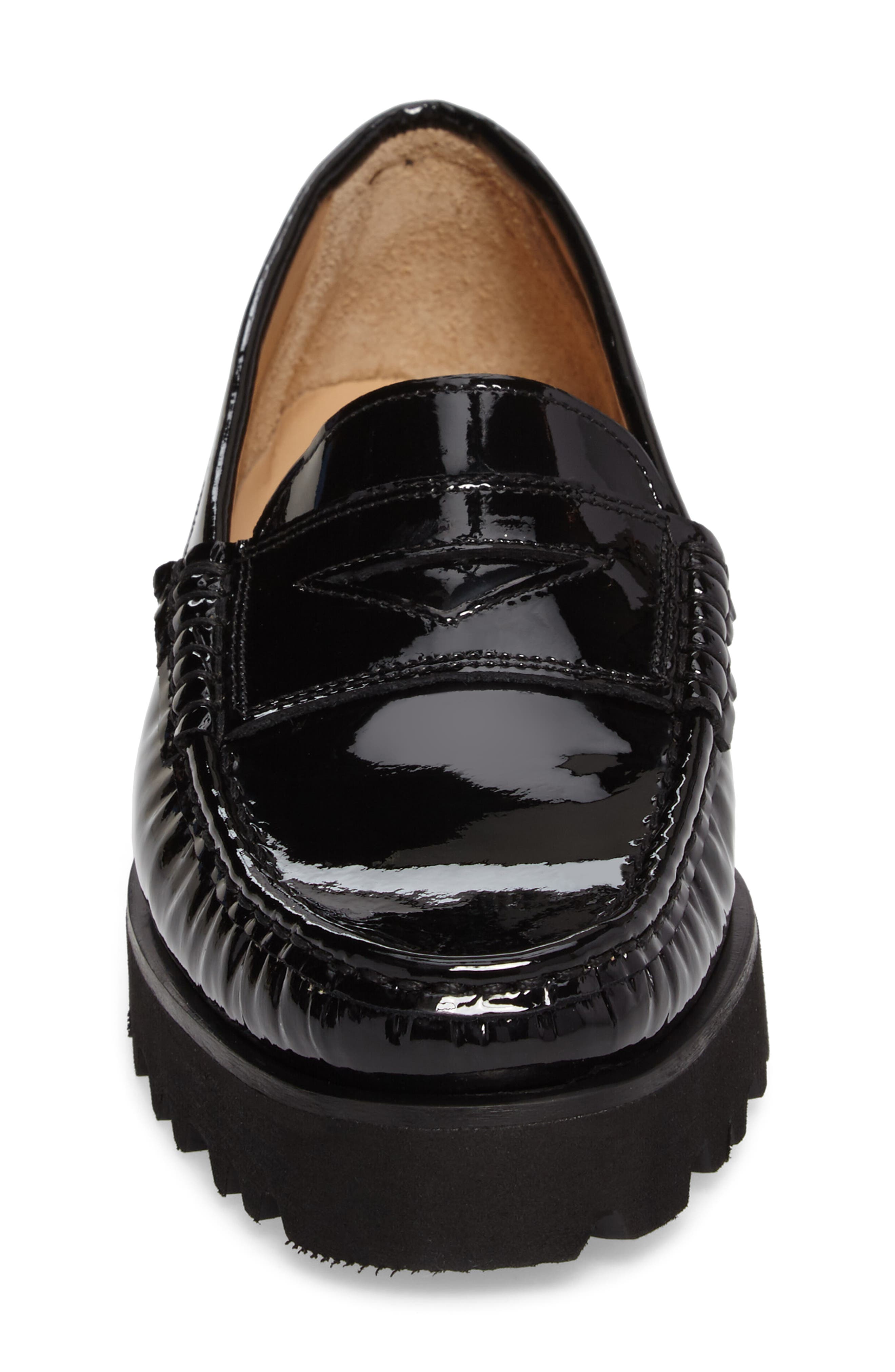 Rita Platform Penny Loafer, Alternate, color, ONYX PATENT