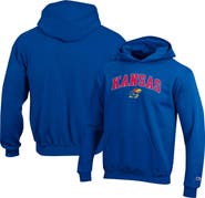 Champion Youth Champion Royal Kansas Jayhawks Campus Pullover Hoodie