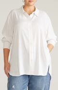 Universal Standard Cooling Oversize Button-Up Shirt