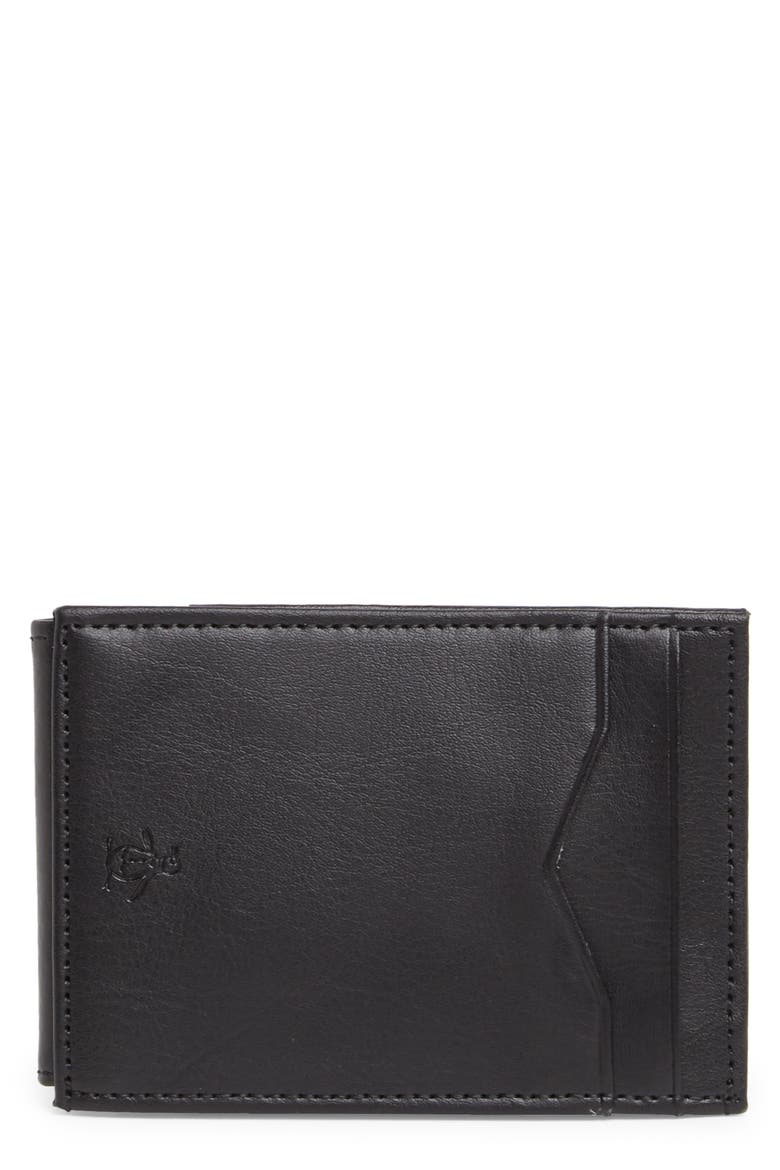 Magnetic Front Pocket Wallet, Main, color, BLACK