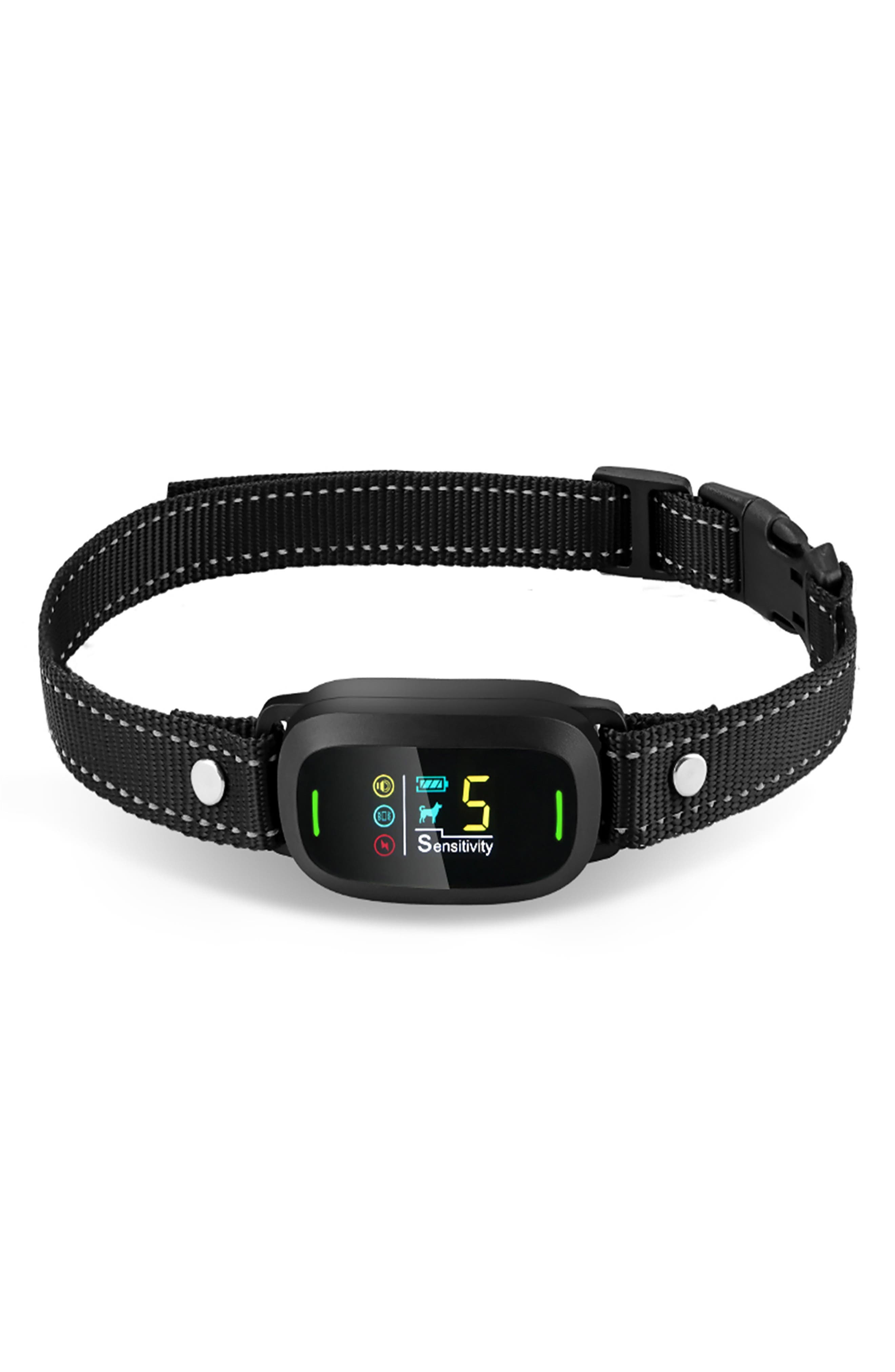 PET LIFE Barkomatic LED 5-Level Sensitivity and 6-Step Automated Beep Vibration and Stimulation Antibark Dog Collar