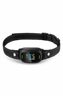 PET LIFE Barkomatic LED 5-Level Sensitivity and 6-Step Automated Beep Vibration and Stimulation Antibark Dog Collar