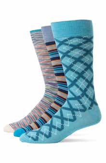 Lorenzo Uomo Assorted 3-Pack Crew Socks