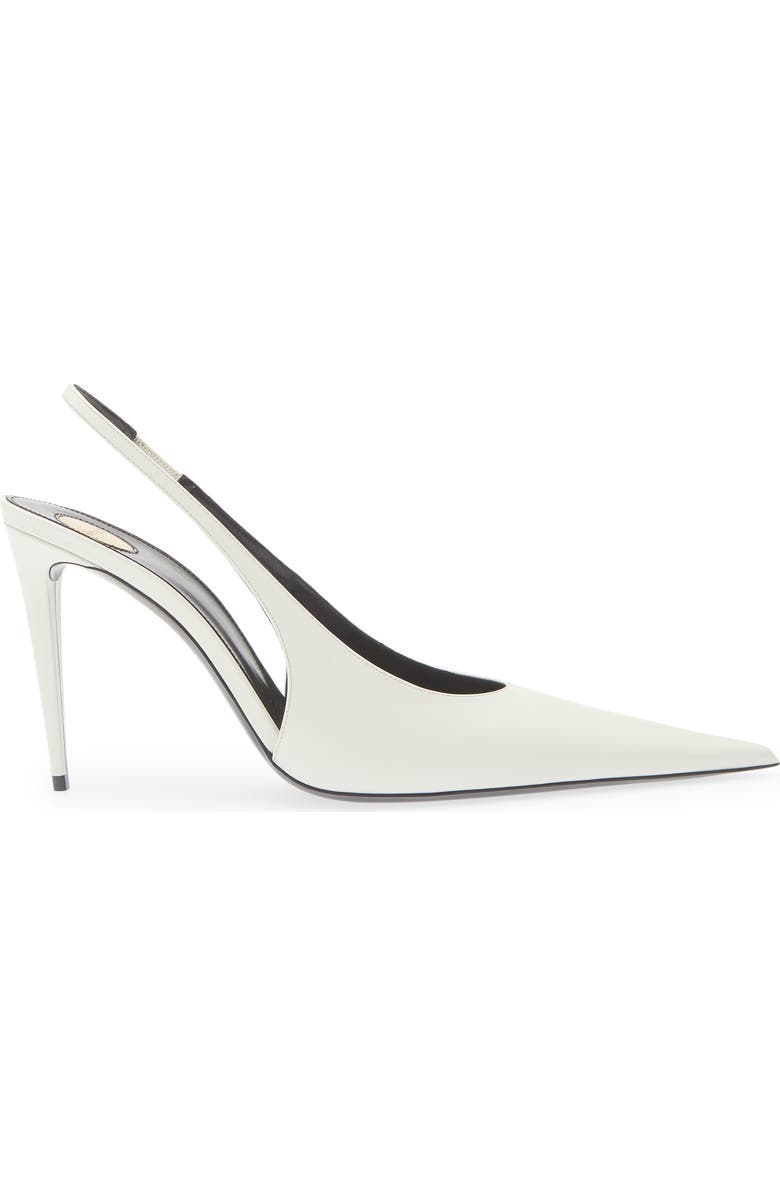 Saint Laurent Guermantes Slingback Pump, Alternate, color, Off White