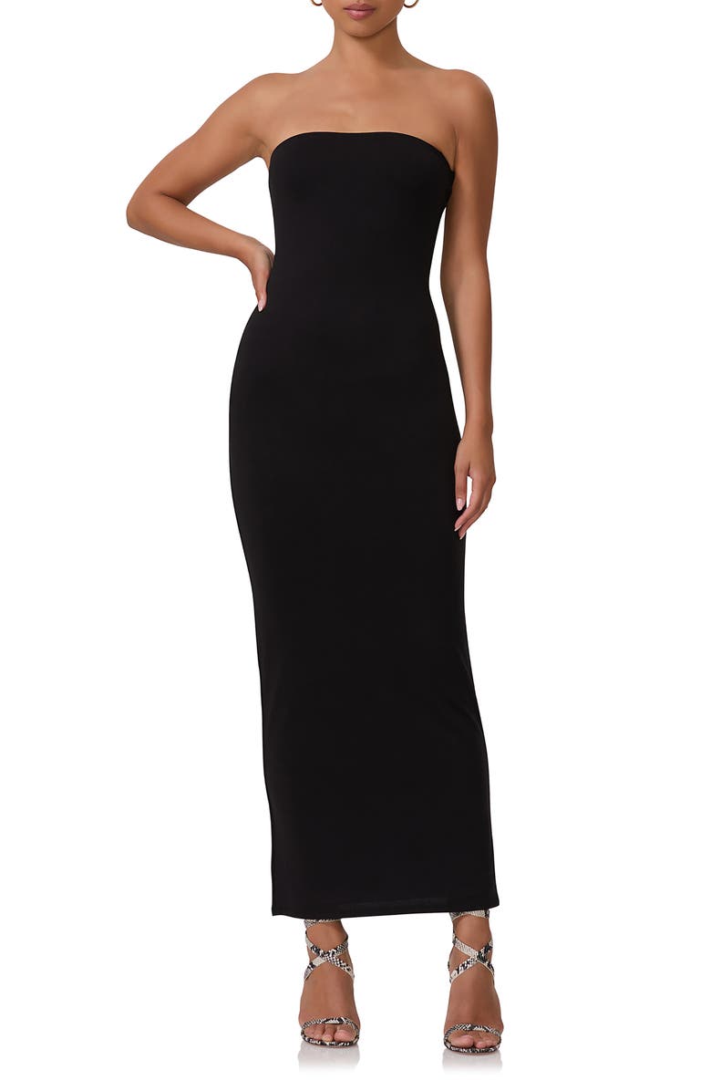 AFRM Dunn Strapless Knit Maxi Dress, Main, color, 