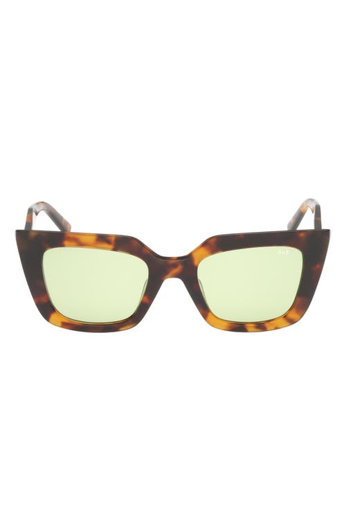 ABERCROMBIE & FITCH 51mm Cat Eye Sunglasses in Dark Havana /Green Lens  product