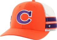 '47 Men's '47 Orange Clemson Tigers Straight Eight Adjustable Trucker Hat