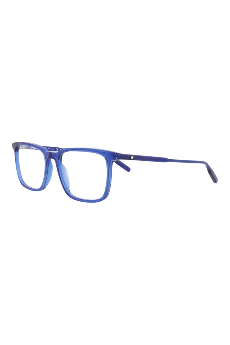 53mm Square Optical Glasses, Alternate, color, BLUE TRANSPARENT