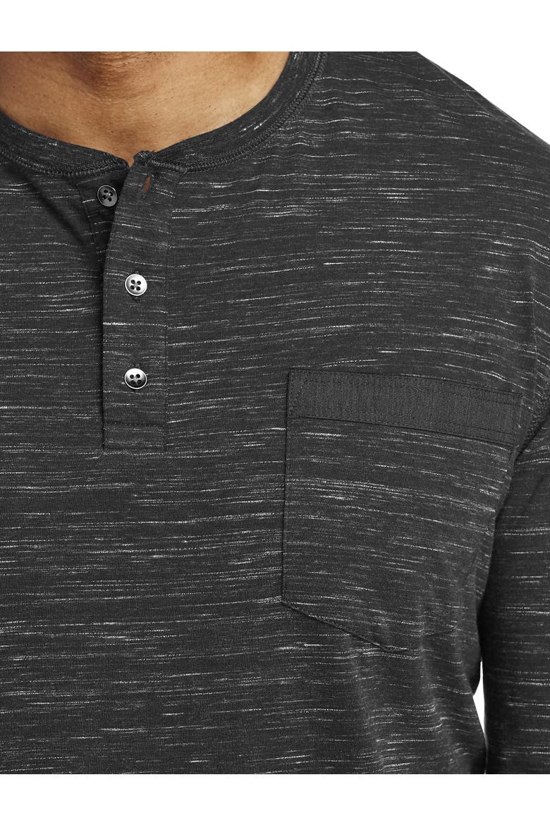 Big & Tall Long-Sleeve Jersey Henley Shirt, Alternate, color, PHANTOM SPACE DYE