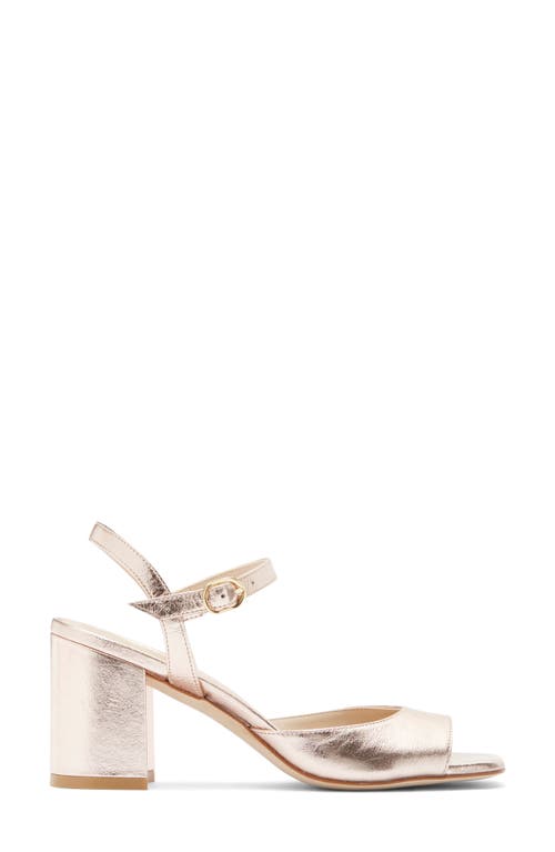 Stuart Weitzman Tia 75 Block Heel Sandal In Ballet