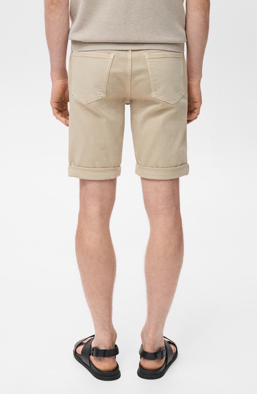 Mango Denim Bermuda Shorts In Neutral