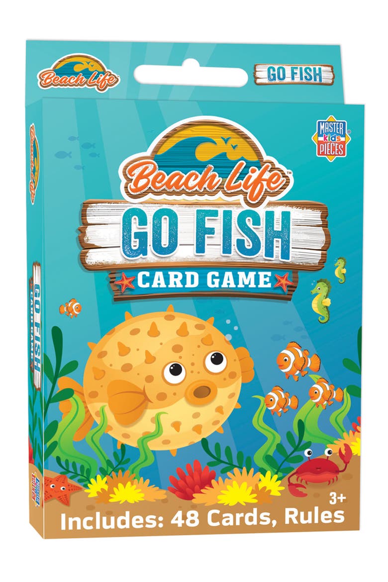 Beach Life Go Fish Card Game, Main, color, Multicolor