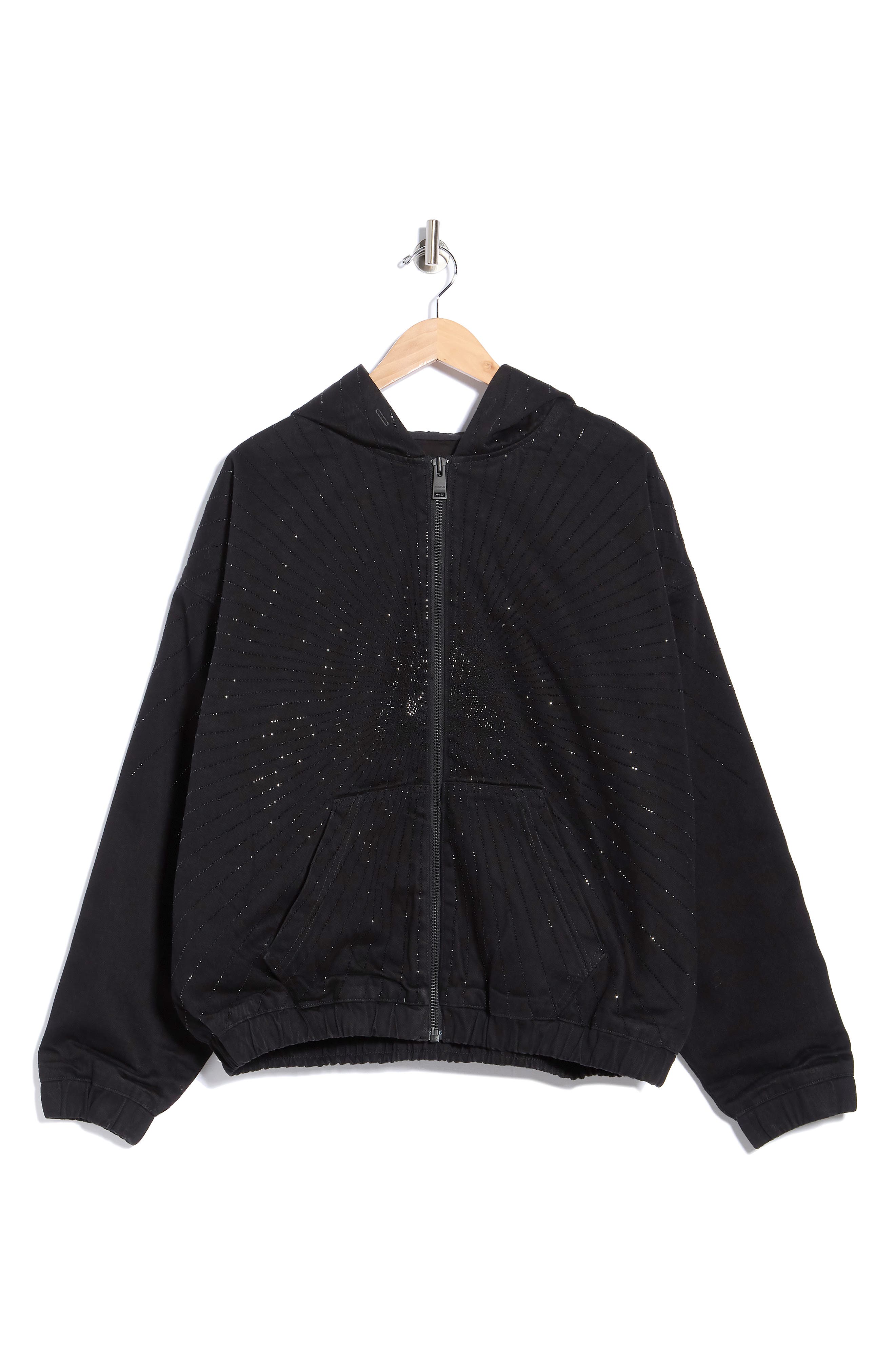 Radial Hotfix Cotton Zip Hoodie