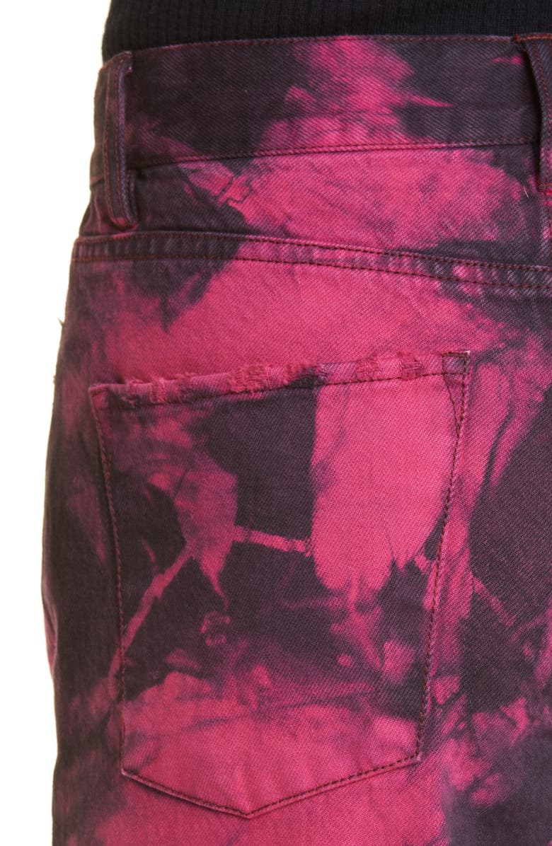 Alice + Olivia Genevieve Tie Dye Distressed Baggy Jeans, Alternate, color, 