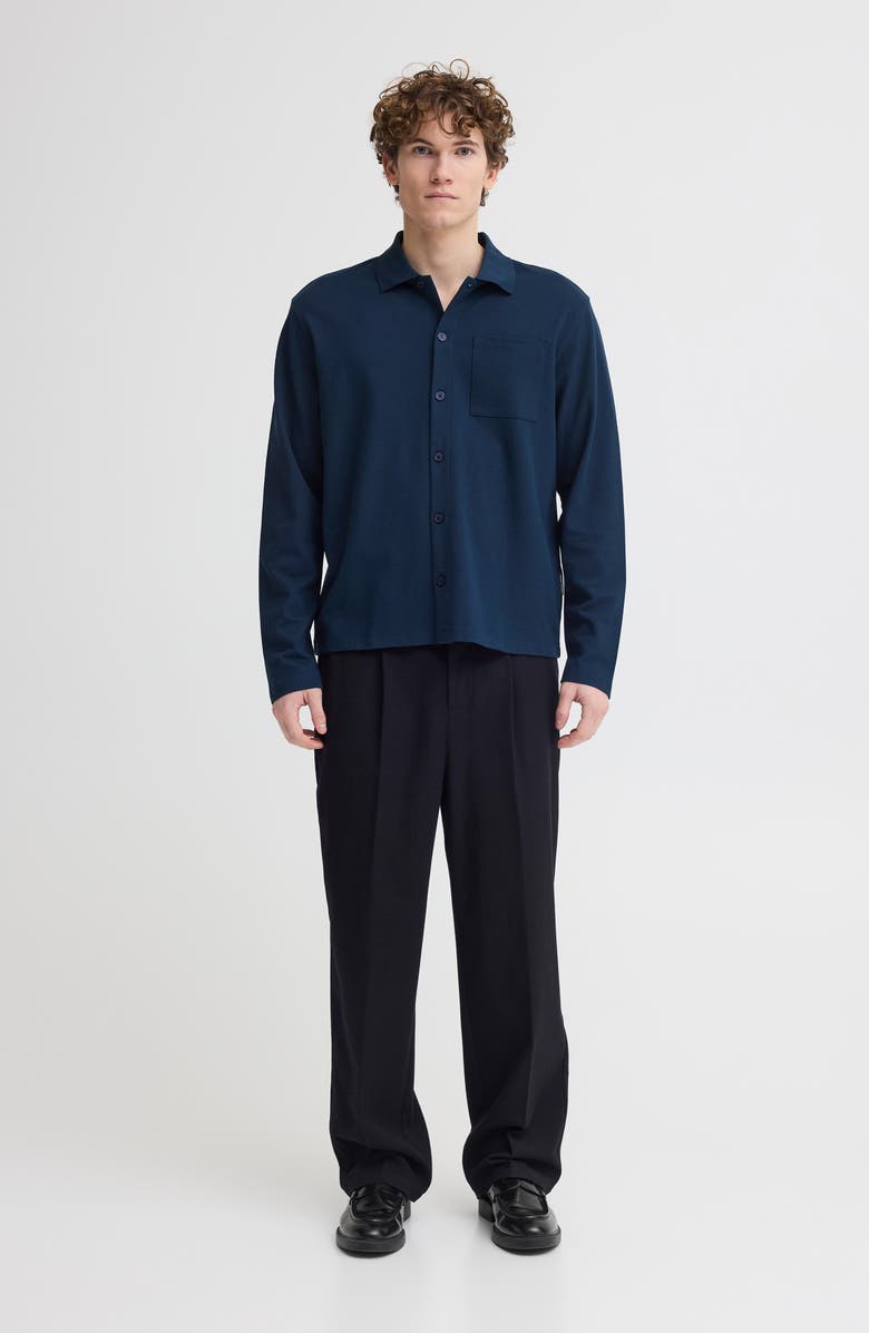 CASUAL FRIDAY Regular Fit Cotton Button-Up Shirt, Alternate, color, Navy Blazer