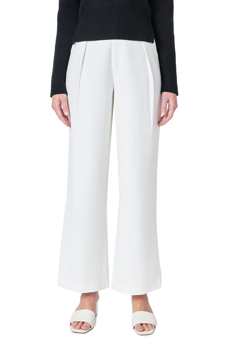 High Waist Stretch Pants, Main, color, IVORY