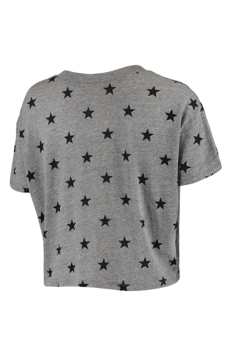 ALTERNATIVE APPAREL Women's Alternative Apparel Gray Kentucky Wildcats Headliner Stars Cropped Tri-Blend T-Shirt, Alternate, color,